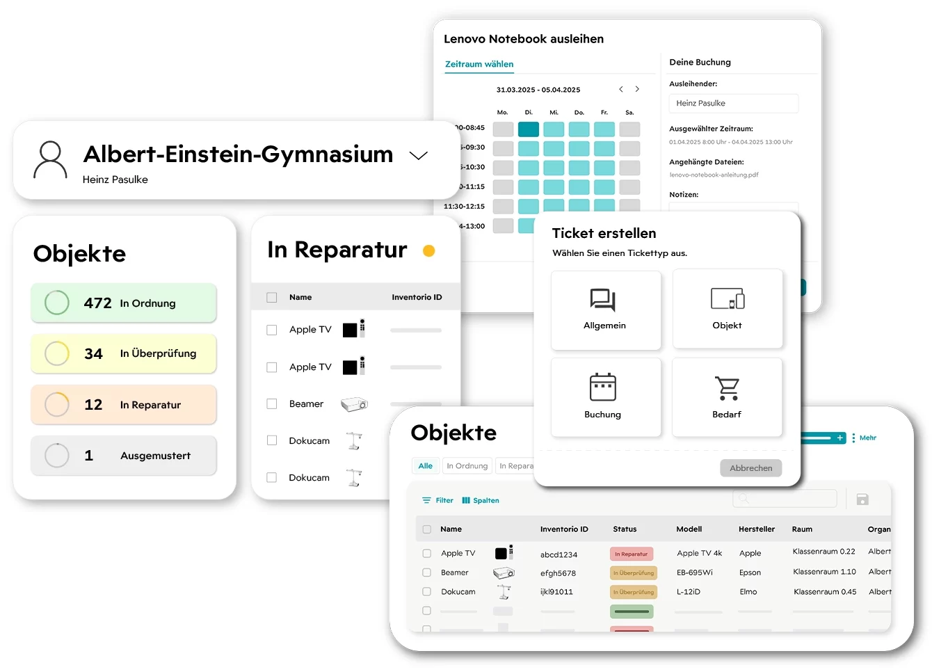 inventorio kostenloser Demoaccount