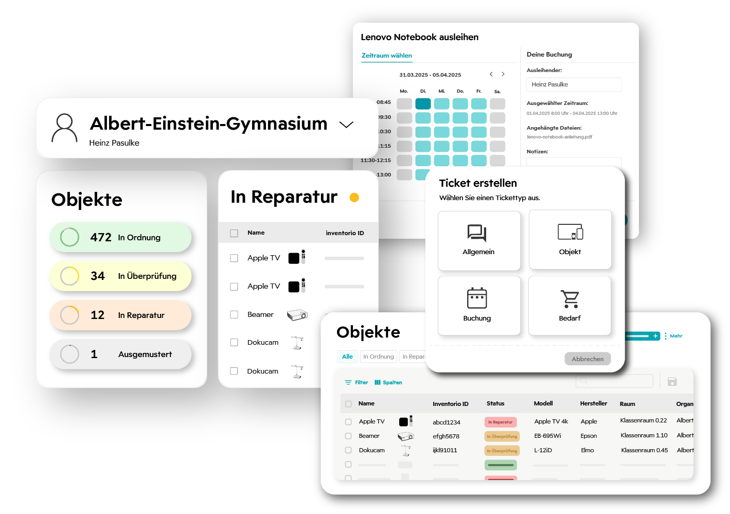 inventorio kostenloser Demoaccount